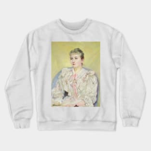 Portrait of a Woman by Wladyslaw Podkowinski Crewneck Sweatshirt